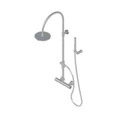 Graff Aqua-Sense - Wall mounted round thermostatic shower column