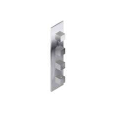 Graff Aqua-Sense - Concealed Thermostatic and 3 shut-off valves - Exposed Parts