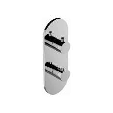Graff Aqua-Sense - 3/4" concealed thermostatic and 3-Way Diverter - exposed parts