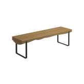 Gloster Furniture GmbH Raw Strata Bench Meteor