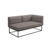 Gloster Furniture GmbH Maya Right End Unit Meteor Dot Nimbus
