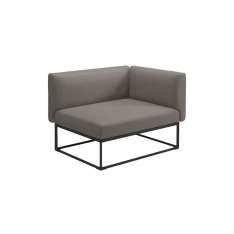 Gloster Furniture GmbH Maya Right End Unit Meteor Dot Nimbus