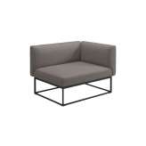 Gloster Furniture GmbH Maya Right End Unit Meteor Dot Nimbus
