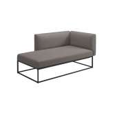 Gloster Furniture GmbH Maya Right Chaise Unit Meteor Dot Nimbus