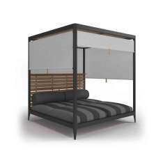 Gloster Furniture GmbH Lodge Cabana Teak Back with Screens (Poolside Coal)