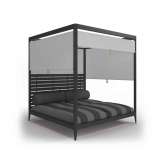 Gloster Furniture GmbH Lodge Cabana Aluminium Back with Screens (Poolside Coal)