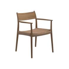 Gloster Furniture GmbH Lima dining chair with arms