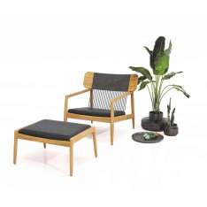 Gloster Furniture GmbH Archi Lounge Chair with Ottoman