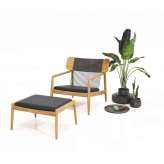 Gloster Furniture GmbH Archi Lounge Chair with Ottoman