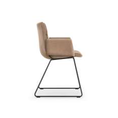 Girsberger MAREL skid-frame chair with side panels