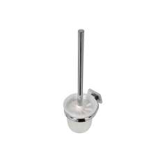 Geesa Standard | Toilet Brush And Holder Chrome (White Brush Head)