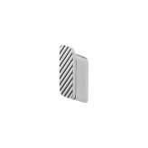 Geesa Shift Chrome | Towel Hook Medium With Diagonal Stripes Pattern Chrome