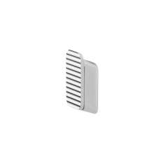 Geesa Shift Chrome | Towel Hook Medium With Horizontal Stripe Pattern Chrome