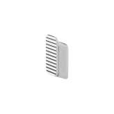 Geesa Shift Chrome | Towel Hook Medium With Horizontal Stripe Pattern Chrome