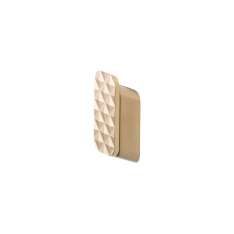 Geesa Shift Brushed Gold | Towel Hook Medium With Diamond Pattern Brushed Gold