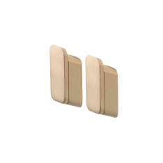 Geesa Shift Brushed Gold | Towel Hook Medium Brushed Gold (Set Of 2)