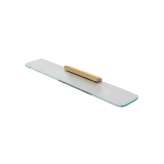 Geesa Shift Brushed Gold | Bathroom Shelf 60cm Brushed Gold With Transparent Glass
