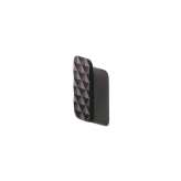 Geesa Shift Brushed Metal Black | Towel Hook Medium With Diamond Pattern Brushed Metal Black