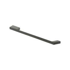 Geesa Shift Brushed Metal Black | Towel Rail With Shelf Brushed Metal Black