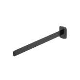 Geesa Shift Brushed Metal Black| Towel Rail With 1 Arm Brushed Metal Black