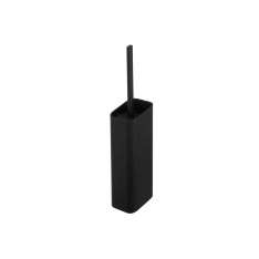 Geesa Shift Black | Toilet Brush And Holder Black (Black Lid And Brush)