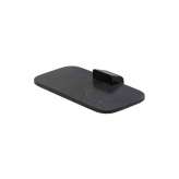 Geesa Shift Black | Bathroom Shelf / Soap Holder Black With Matt Black Marble Effect