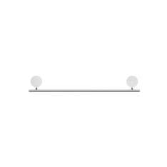 Geesa Opal Chrome | Towel rail 45 cm Chrome