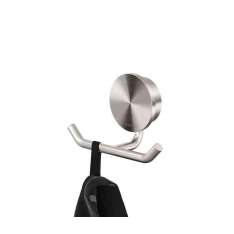 Geesa Opal Brushed stainless steel | Towel hook double Brushed stainless steel