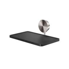 Geesa Opal Brushed stainless steel | Bathroom shelf 19 cm Brushed stainless steel