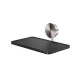 Geesa Opal Brushed stainless steel | Bathroom shelf 19 cm Brushed stainless steel