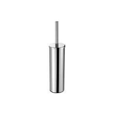 Geesa Nemox Chrome | Toilet Brush And Holder Freestanding Chrome (Black Brush Head)