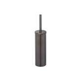 Geesa Nemox Brushed Black Metal | Toilet Brush And Holder Brushed Metal Black (White Brush Head)