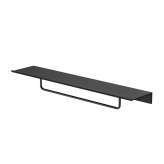 Geesa Leev | Bathroom shelf 60 cm with towel rail 40 cm Black