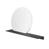 Geesa Leev | Bathroom shelf 60 cm with mirror Black