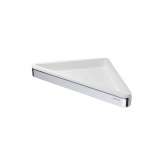 Geesa Frame White Chrome | Corner Shelf White / Chrome