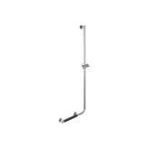 Geesa Comfort & Safety | Shower Riser Rail With Grab Rail Chrome - Right-Handed (Anti-Slip Handle Included)