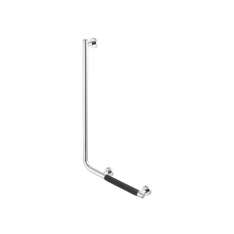 Geesa Comfort & Safety | Grab Rail 90° - Left-Handed Chrome (Anti-Slip Handle Included)