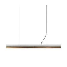 GANTlights [C1] Concrete & Walnut (L122cm)