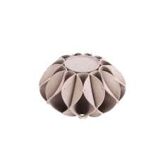 GAN Ruff Pouf High Grey 1