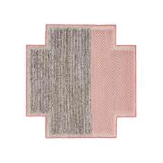GAN Mangas Space Rug Plait Square Pink 7
