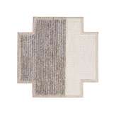 GAN Mangas Space Rug Plait Square Ivory 8