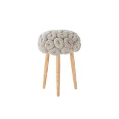 GAN Knitted Stool Grey 1