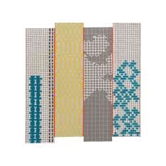 GAN Bandas Rug Turquoise 240 2