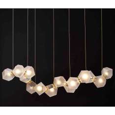 Gabriel Scott WELLES GLASS Long Chandelier