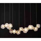 Gabriel Scott WELLES GLASS Long Chandelier