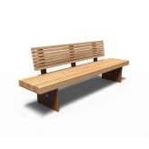 FURNS BORG 2300 with backrest 4 seater