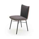 Freifrau MANUFAKTUR Rubie | Chair with steel frame 4-legs