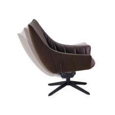 Freifrau MANUFAKTUR Rubie | Bar Lounge Chair with steelframe with rocker/tilting mechanism