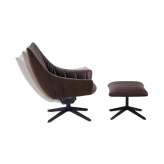 Freifrau MANUFAKTUR Rubie | Bar Lounge Chair with steelframe with rocker/tilting mechanism
