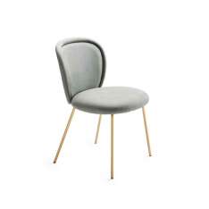 Freifrau MANUFAKTUR Ona | Side Chair with 4-legs steel frame